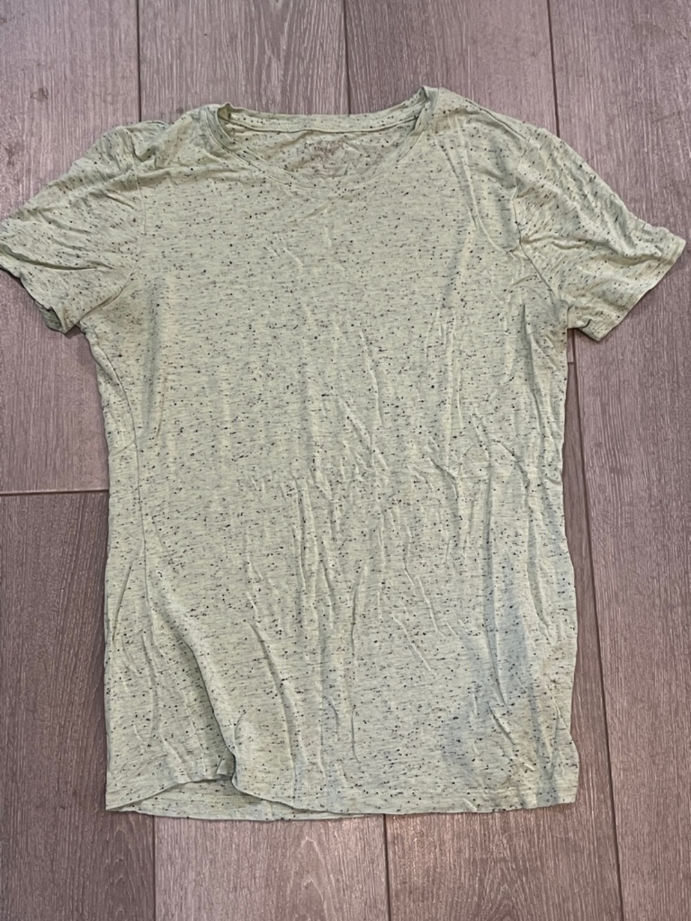 Nine West Pale Sage Speckled Short Sleeve Tee